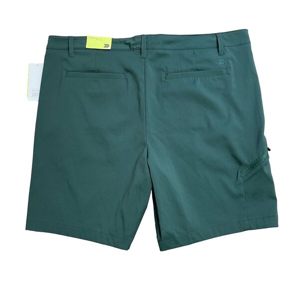 ALL IN MOTION CARGO GOLF SHORTS MENS SIZE 40 ATHLETIC 5 POCKETS DARK GREEN NWT - Picture 2 of 13